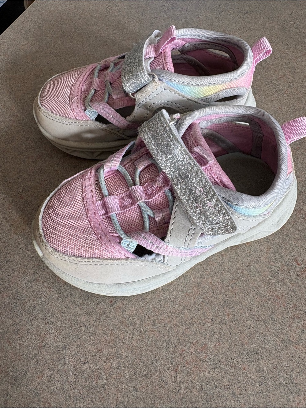 Osh Kosh Glitter Strap Sneakers